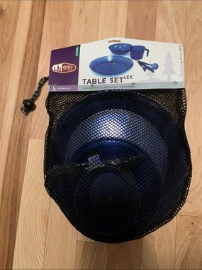 6 Piece Outdoor/Camping Dining Set New in Mesh Carry Bag
